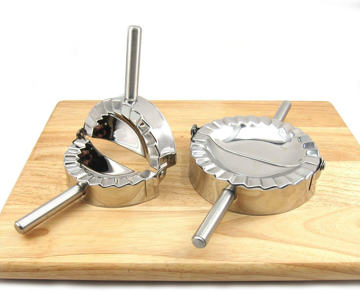 Best Utensils Stainless Steel Ravioli Mould Pierogi Dumpling Maker Wrapper Pastry Dough Cutter Kitchen Accessories (M: 4 inch)