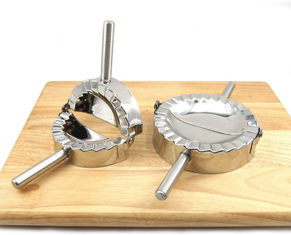 Best Utensils Stainless Steel Ravioli Mould Pierogi Dumpling Maker Wrapper Pastry Dough Cutter Kitchen Accessories (M: 4 inch)