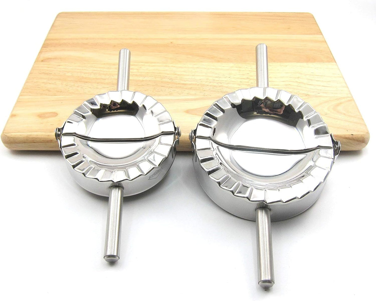 Best Utensils Stainless Steel Ravioli Mould Pierogi Dumpling Maker Wrapper Pastry Dough Cutter Kitchen Accessories (M: 4 inch)