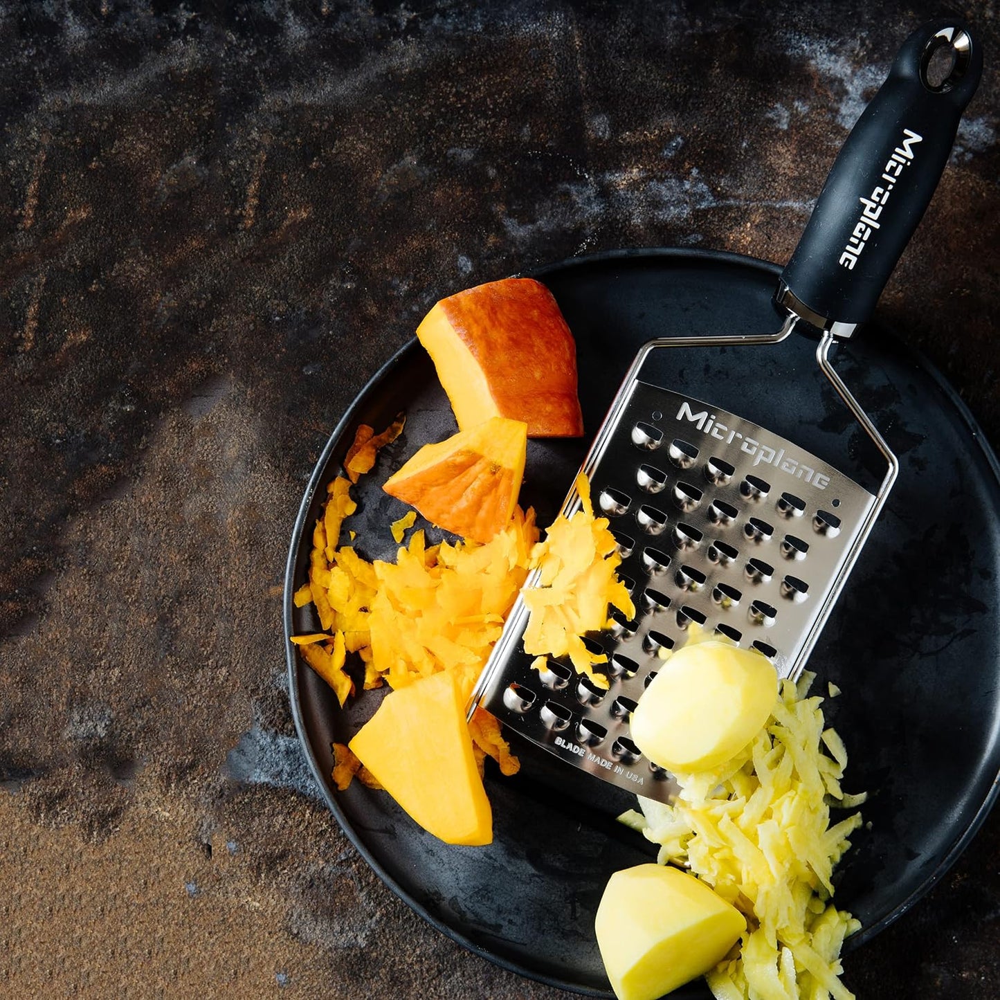 Gourmet Series Ultra Coarse Grater - Stainless Steel Durable Cheese & Vegetable Grater with Non-Slip Handle for Kitchen, Professional Chef Tools & Equipment