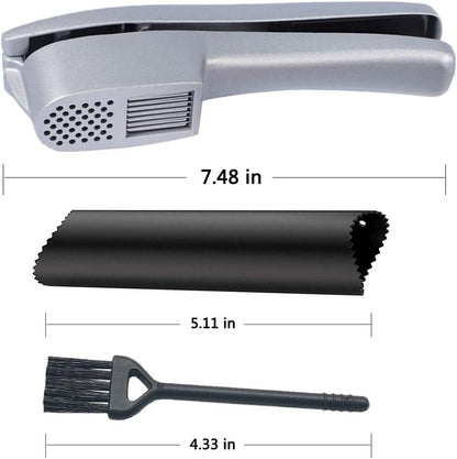 Garlic Press and Slicer 2-in-1, Mincer & Crusher with Peeler