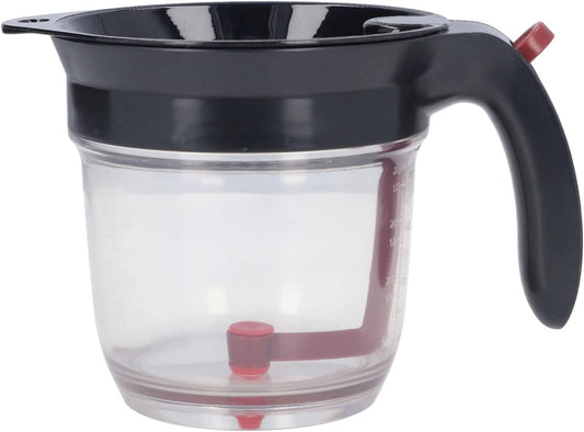 Fat Separator, 32 OZ Gravy Separator for Cooking, 4 Cup Grease Gravy Separator with Scale with Measuring Cup and Filter