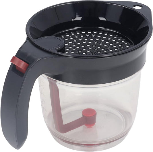 Fat Separator, 32 OZ Gravy Separator for Cooking, 4 Cup Grease Gravy Separator with Scale with Measuring Cup and Filter