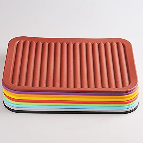 Silicone Trivets Mats for Hot Dishes and Hot Pots, Hot Pads for Countertops, Tables, Pot Holders, Spoon Rest Small Drying Mats Set of 2 Many Colors for Your Choose (Teal)