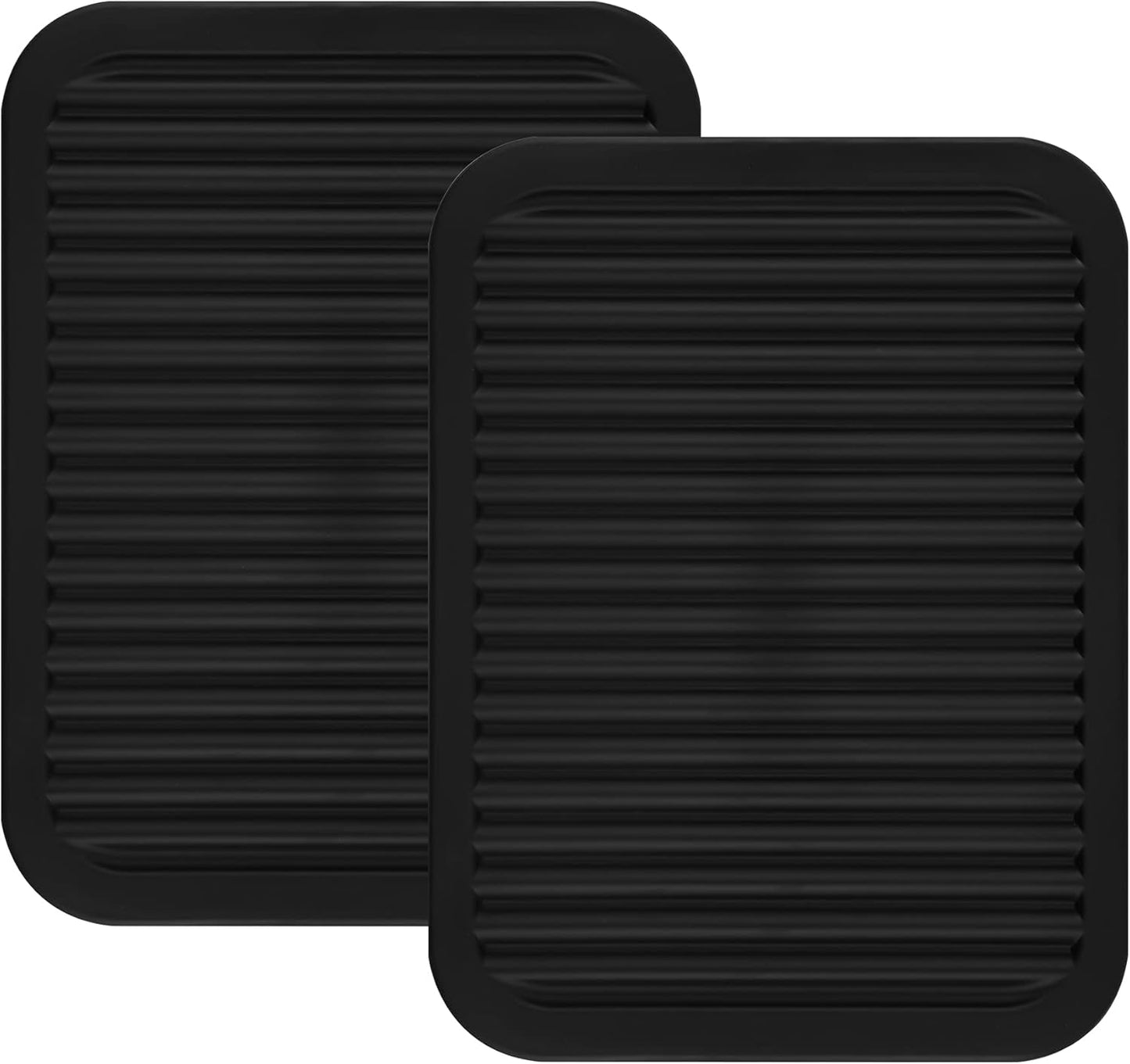 Silicone Trivets Mats for Hot Dishes and Hot Pots, Hot Pads for Countertops, Tables, Pot Holders, Spoon Rest Small Drying Mats Set of 2 Many Colors for Your Choose (Teal)