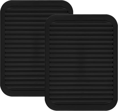 Silicone Trivets Mats for Hot Dishes and Hot Pots, Hot Pads for Countertops, Tables, Pot Holders, Spoon Rest Small Drying Mats Set of 2 Many Colors for Your Choose (Teal)