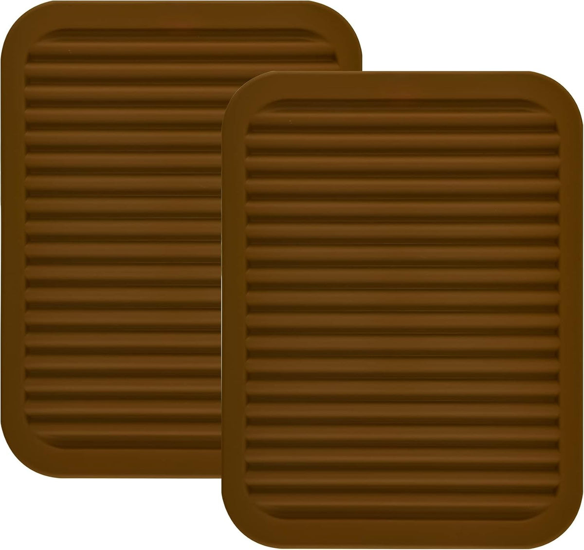 Silicone Trivets Mats for Hot Dishes and Hot Pots, Hot Pads for Countertops, Tables, Pot Holders, Spoon Rest Small Drying Mats Set of 2 Many Colors for Your Choose (Teal)