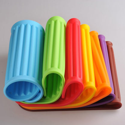 Silicone Trivets Mats for Hot Dishes and Hot Pots, Hot Pads for Countertops, Tables, Pot Holders, Spoon Rest Small Drying Mats Set of 2 Many Colors for Your Choose (Teal)