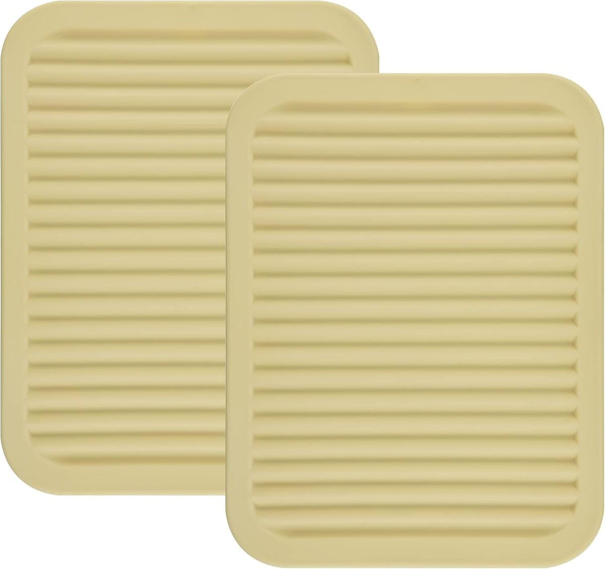Silicone Trivets Mats for Hot Dishes and Hot Pots, Hot Pads for Countertops, Tables, Pot Holders, Spoon Rest Small Drying Mats Set of 2 Many Colors for Your Choose (Teal)