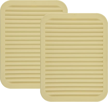 Silicone Trivets Mats for Hot Dishes and Hot Pots, Hot Pads for Countertops, Tables, Pot Holders, Spoon Rest Small Drying Mats Set of 2 Many Colors for Your Choose (Teal)