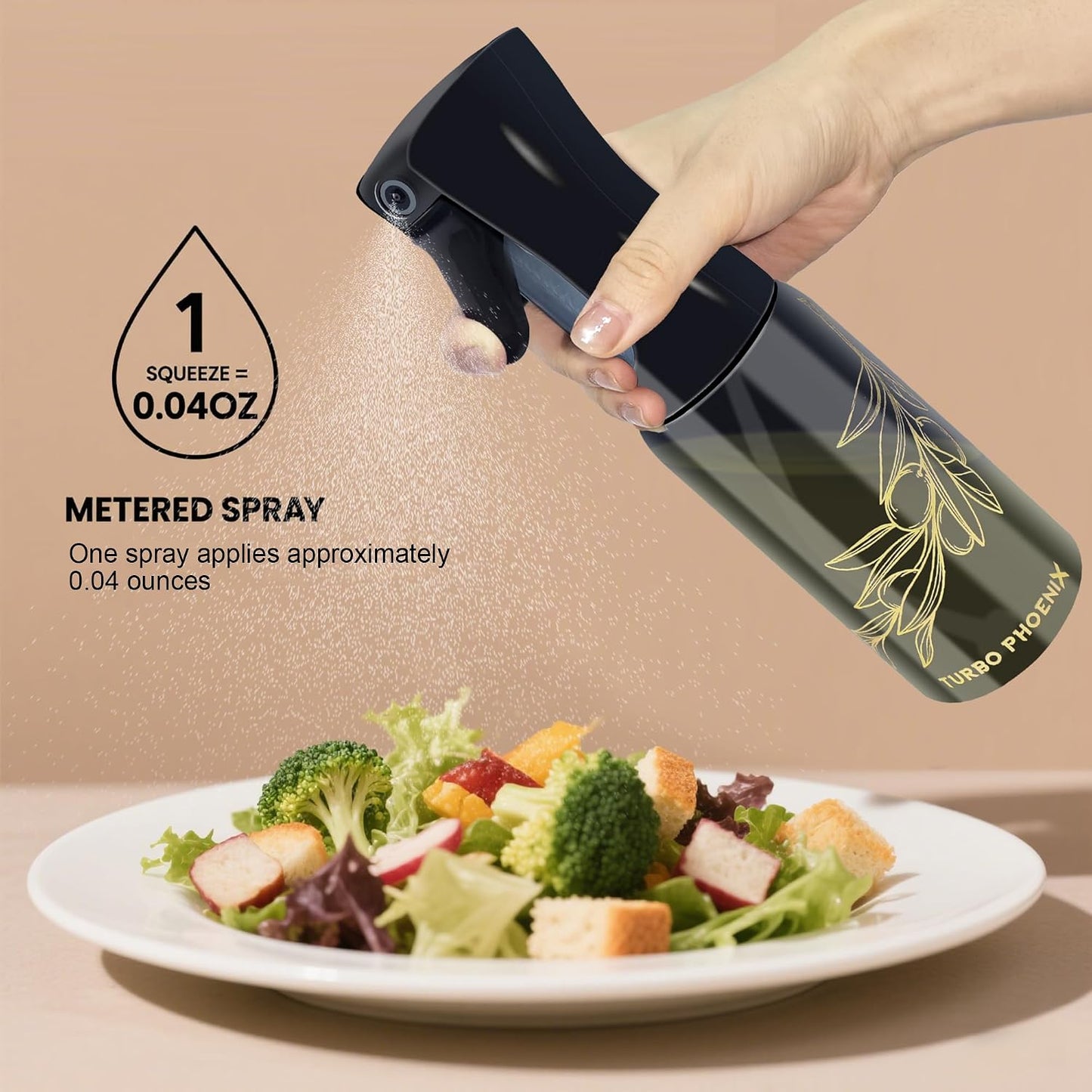 Oil Sprayer For Cooking, 200ML-Glass Refillable Spray Bottle, Oil Spritzer Dispenser For Kitchen,Olive Oil Dispenser Spray Bottle,Oil Sprayer For Air Fryer, Perfect Control For A Healthy Diet Portion.