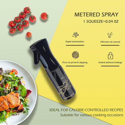 Oil Sprayer For Cooking, 200ML-Glass Refillable Spray Bottle, Oil Spritzer Dispenser For Kitchen,Olive Oil Dispenser Spray Bottle,Oil Sprayer For Air Fryer, Perfect Control For A Healthy Diet Portion.