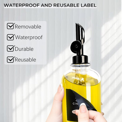 3PCS Olive Oil Dispenser Bottle For Kitchen, Soy Sauce Dispenser, Glass Oil and Vinegar Dispenser Set W. Wooden Tray & Labels & 3 Replacement Spouts, Coffee Syrup Dispenser(Clear)