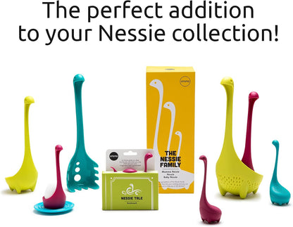 Papa Nessie Pasta Server, Spaghetti Spoon - Food Grade & BPA Free Pasta Spoon Server - Dishwasher Safe & Heat Resistant Spaghetti Server, Pasta Fork 11.22x3.35x2.17 in