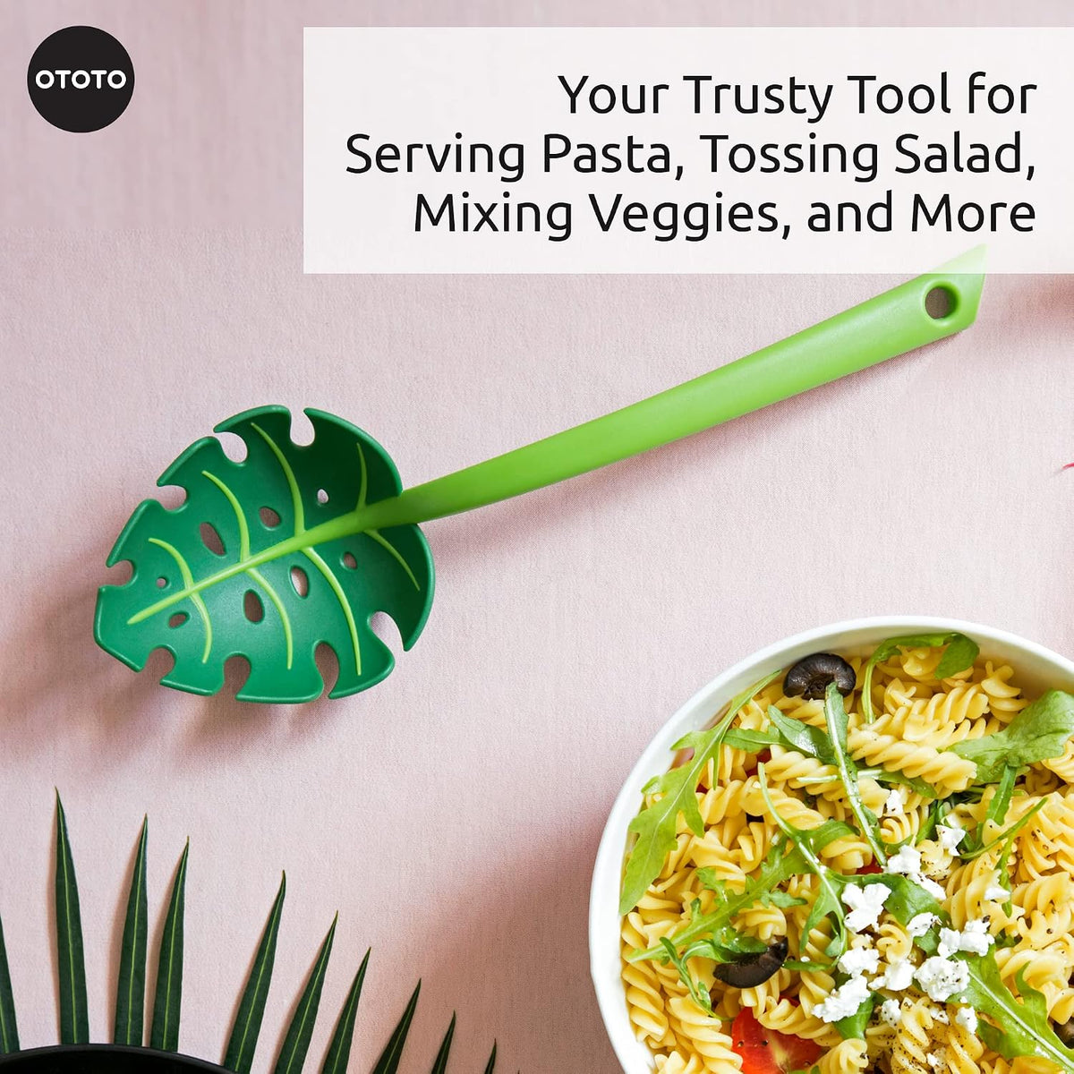 Papa Nessie Pasta Server, Spaghetti Spoon - Food Grade & BPA Free Pasta Spoon Server - Dishwasher Safe & Heat Resistant Spaghetti Server, Pasta Fork 11.22x3.35x2.17 in