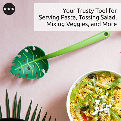 Papa Nessie Pasta Server, Spaghetti Spoon - Food Grade & BPA Free Pasta Spoon Server - Dishwasher Safe & Heat Resistant Spaghetti Server, Pasta Fork 11.22x3.35x2.17 in