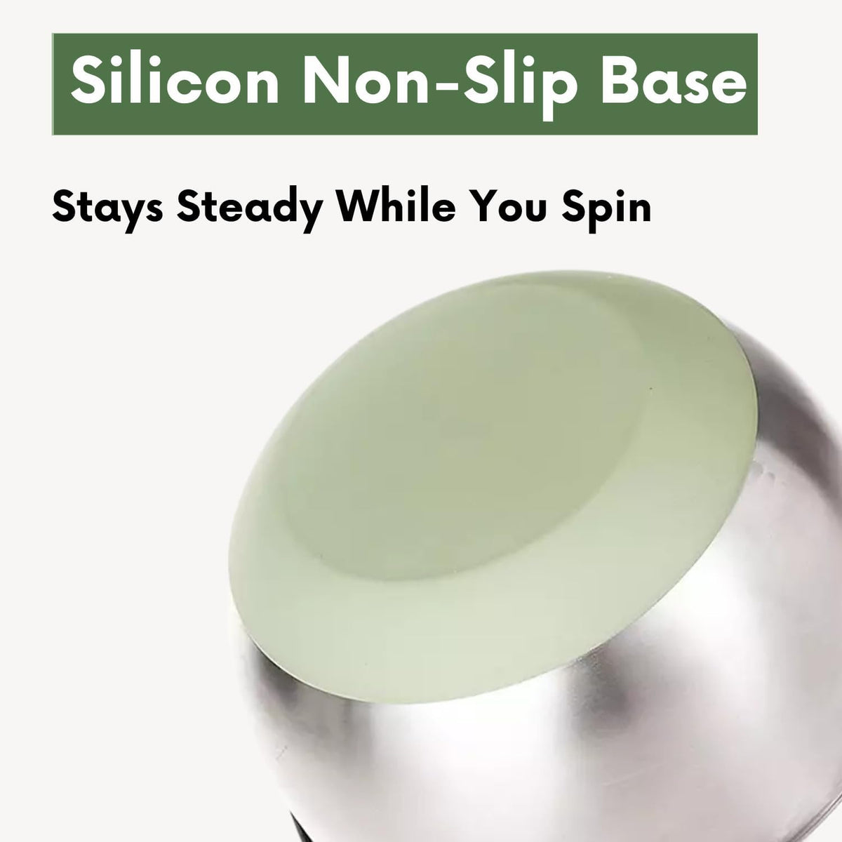 Stainless Steel Salad Spinner with Storage Lid, 5.3Qt