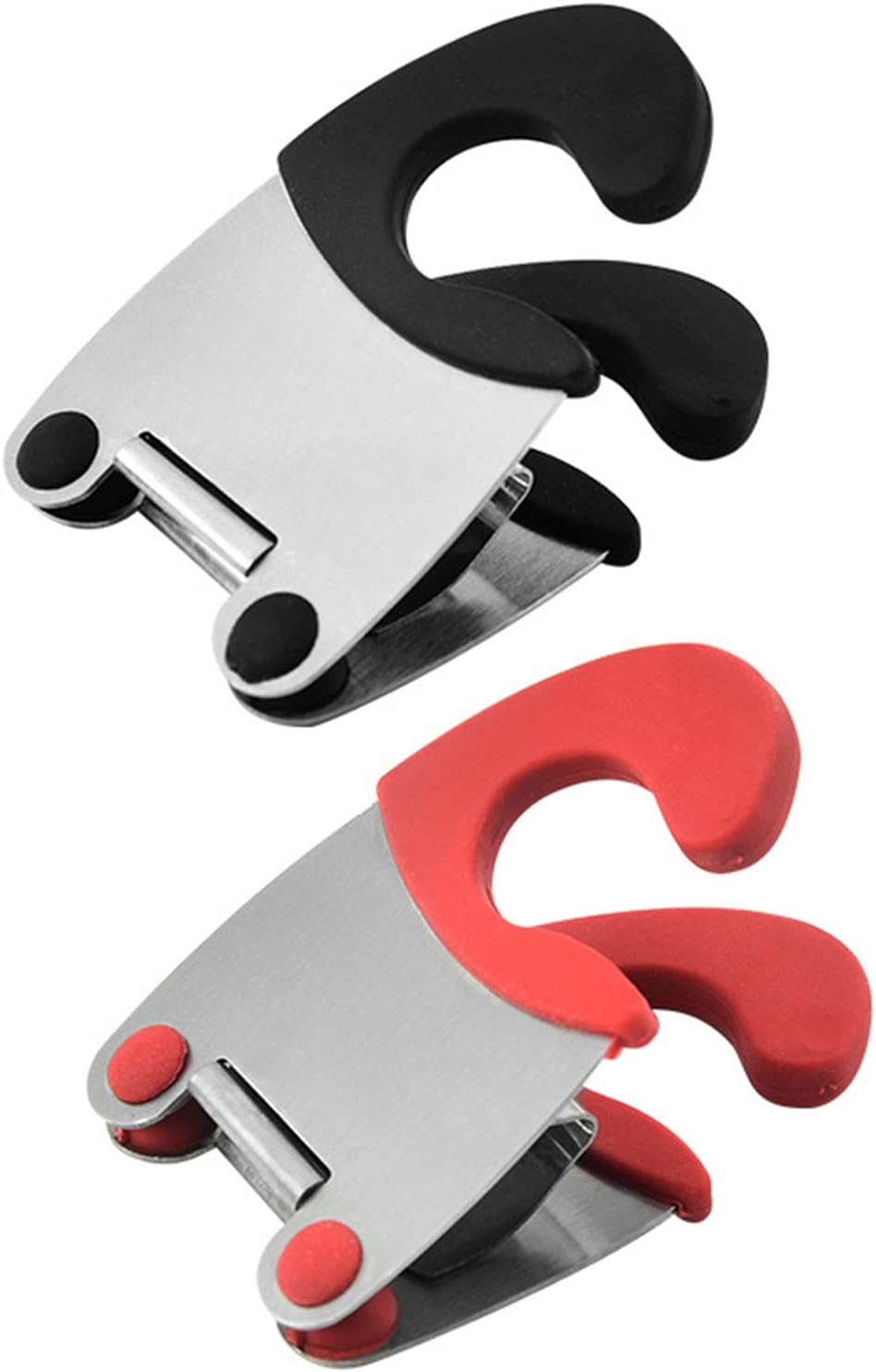 Pot Clips Stainless Steel Pot Holders Anti-Scald Grip Pot Fixed Clamp Kitchen Accessories 2 Colors Choose for Spoon Rest