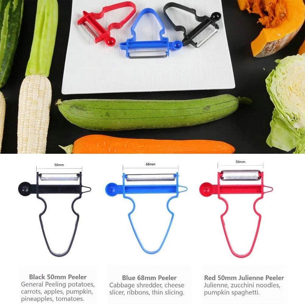 Multi-function Trio Peeler Slicer Set of 3,New Amazing Fruit & Vegetable Peelers Kitchen Starter for Cabbage,Vegetable,Fruit | New Amazing Multi-function Fruit & Vegetable Peelers Kitchen Starter Set of 3