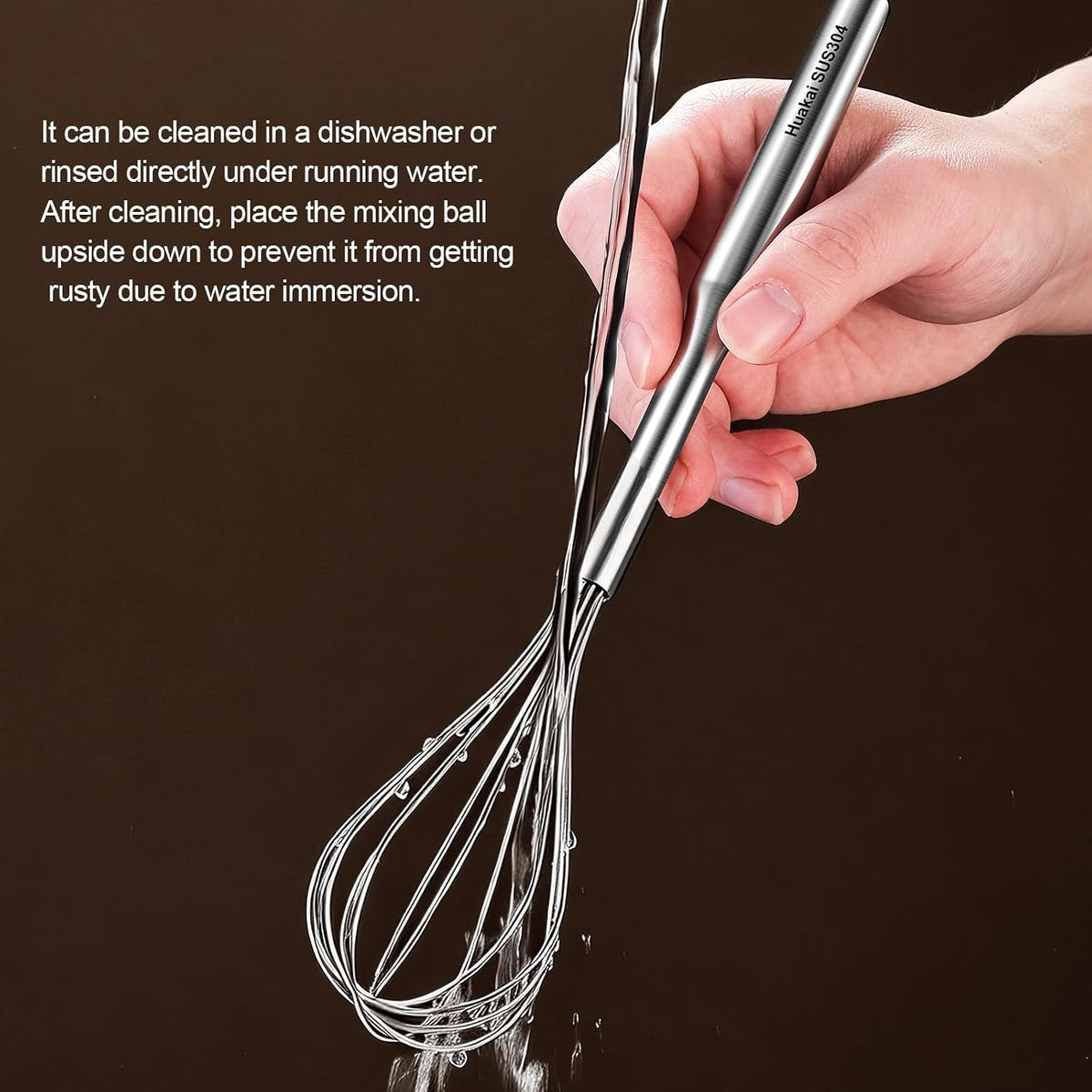 Stainless Steel Small Whisk, 10-Inch