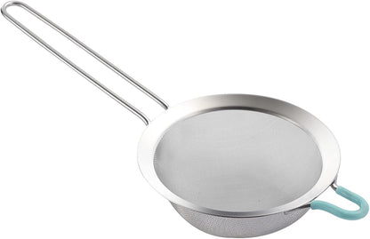 304 Stainless Steel Fine Mesh Strainers for Kitchen, Colander-Skimmer with Handle, Sieve Sifters for Food, Tea, Rice, Oil, Noodles, Fruits, Vegetable