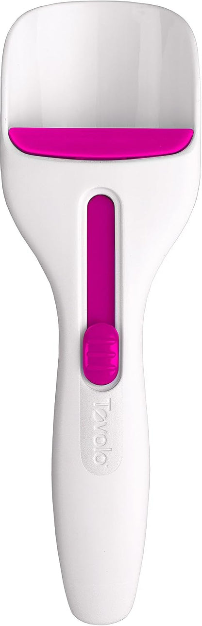 Cupcake Scoop Batter Dispenser for Cupcakes Muffins Pancakes & Cookie Dough, Easy to Clean Batter Scoop Slide Dispenses Quicker for Even Size Baked Goods Kitchen Gadget, Deep Indigo