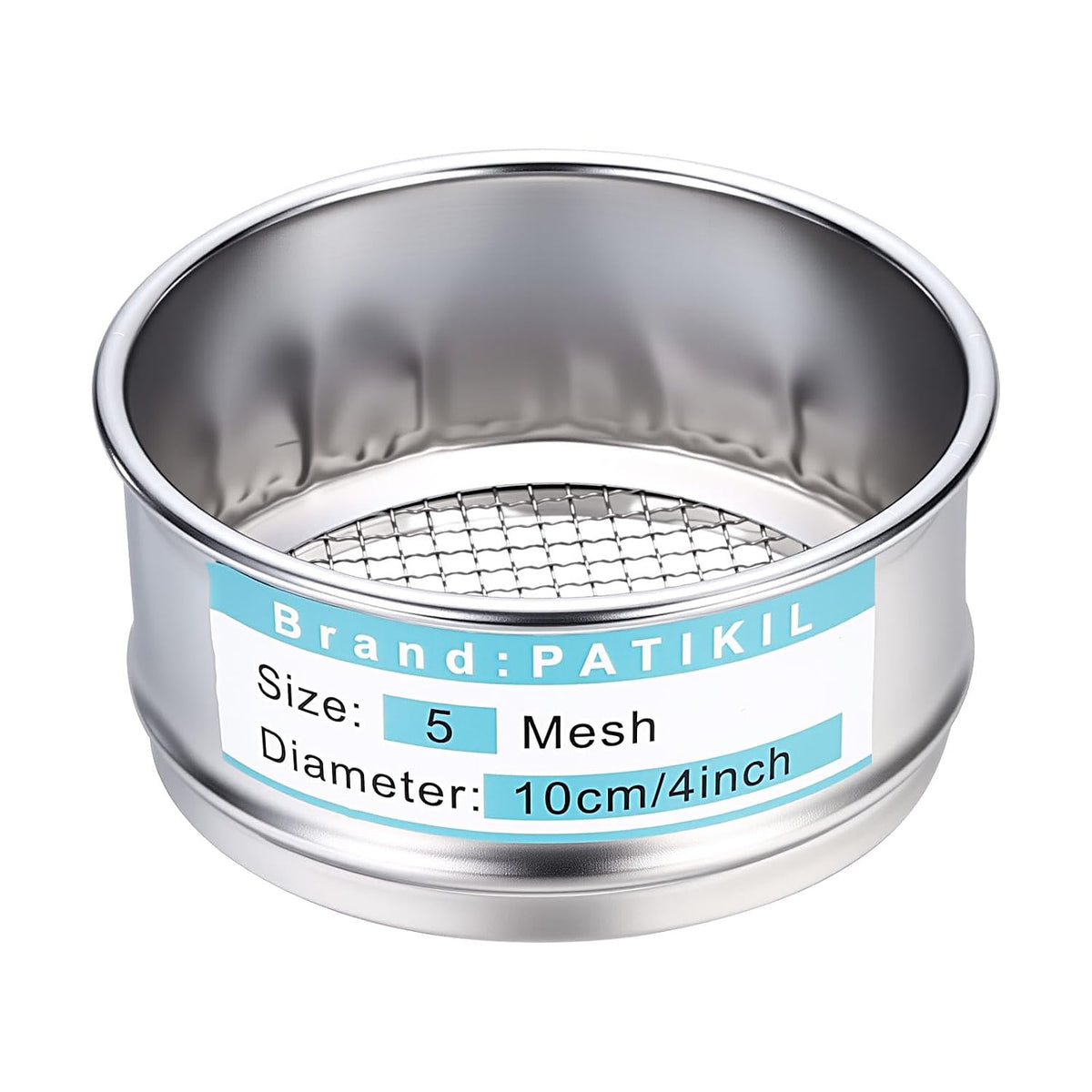 325 Mesh(0.045mm) Lab Sieve, 3.9"(10cm) Diameter Sifting Screen 304 Stainless Steel Wire Cloth Fine Mesh Sieve for Industrial Laboratory Home Soil Sifter Dry Sift Screens Hash - Colors B