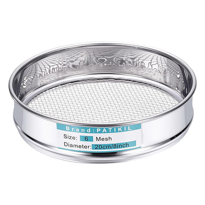 325 Mesh(0.045mm) Lab Sieve, 3.9"(10cm) Diameter Sifting Screen 304 Stainless Steel Wire Cloth Fine Mesh Sieve for Industrial Laboratory Home Soil Sifter Dry Sift Screens Hash - Colors B