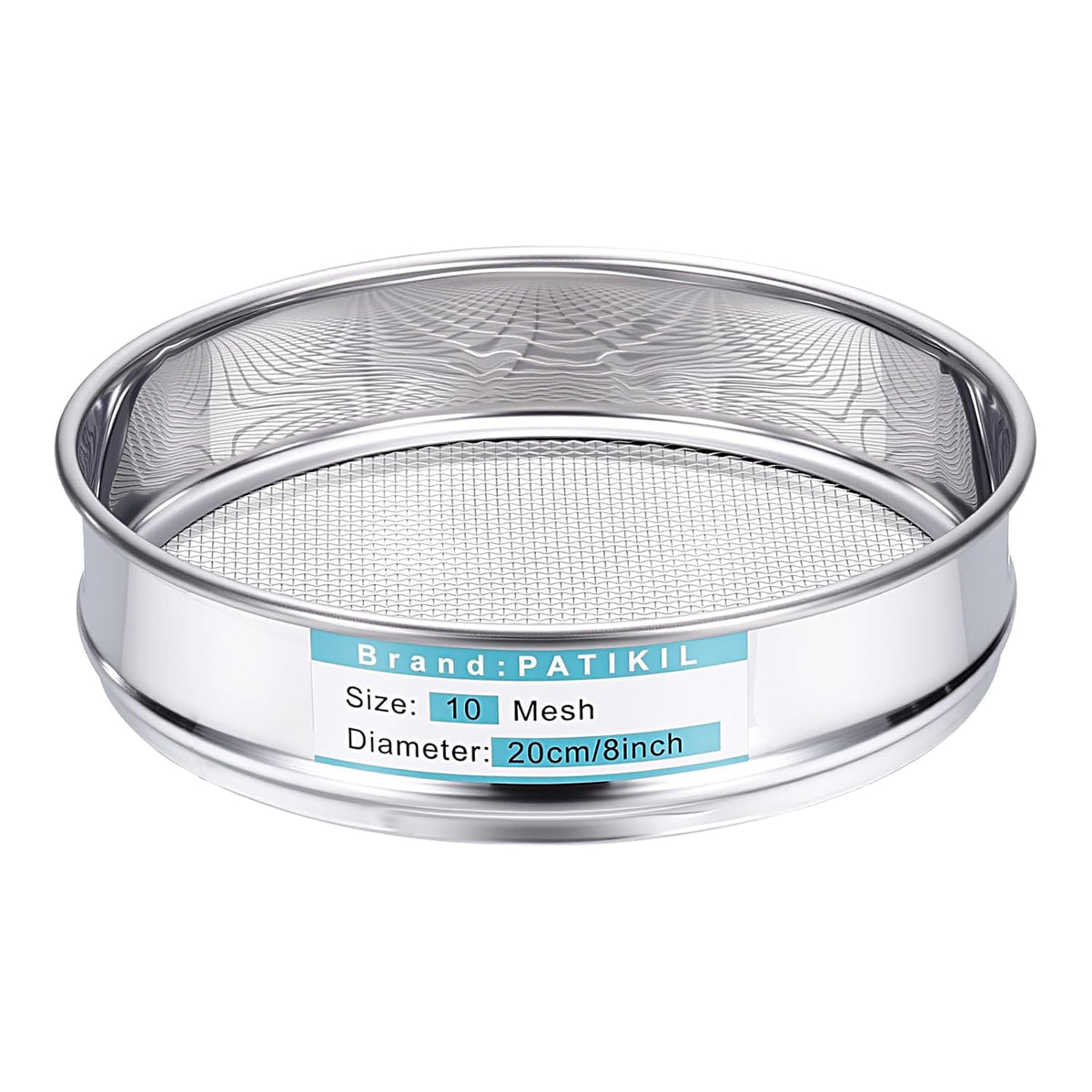 325 Mesh(0.045mm) Lab Sieve, 3.9"(10cm) Diameter Sifting Screen 304 Stainless Steel Wire Cloth Fine Mesh Sieve for Industrial Laboratory Home Soil Sifter Dry Sift Screens Hash - Colors B