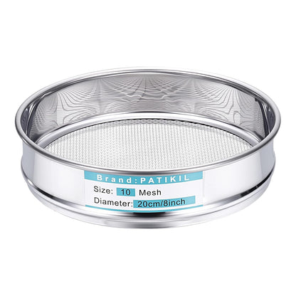 325 Mesh(0.045mm) Lab Sieve, 3.9"(10cm) Diameter Sifting Screen 304 Stainless Steel Wire Cloth Fine Mesh Sieve for Industrial Laboratory Home Soil Sifter Dry Sift Screens Hash - Colors B