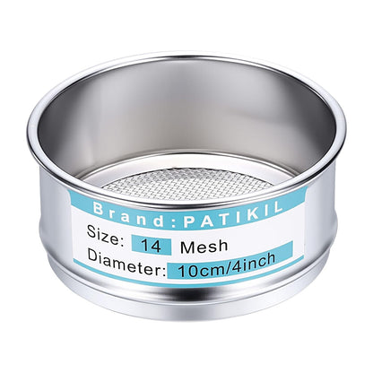 325 Mesh(0.045mm) Lab Sieve, 3.9"(10cm) Diameter Sifting Screen 304 Stainless Steel Wire Cloth Fine Mesh Sieve for Industrial Laboratory Home Soil Sifter Dry Sift Screens Hash - Colors B