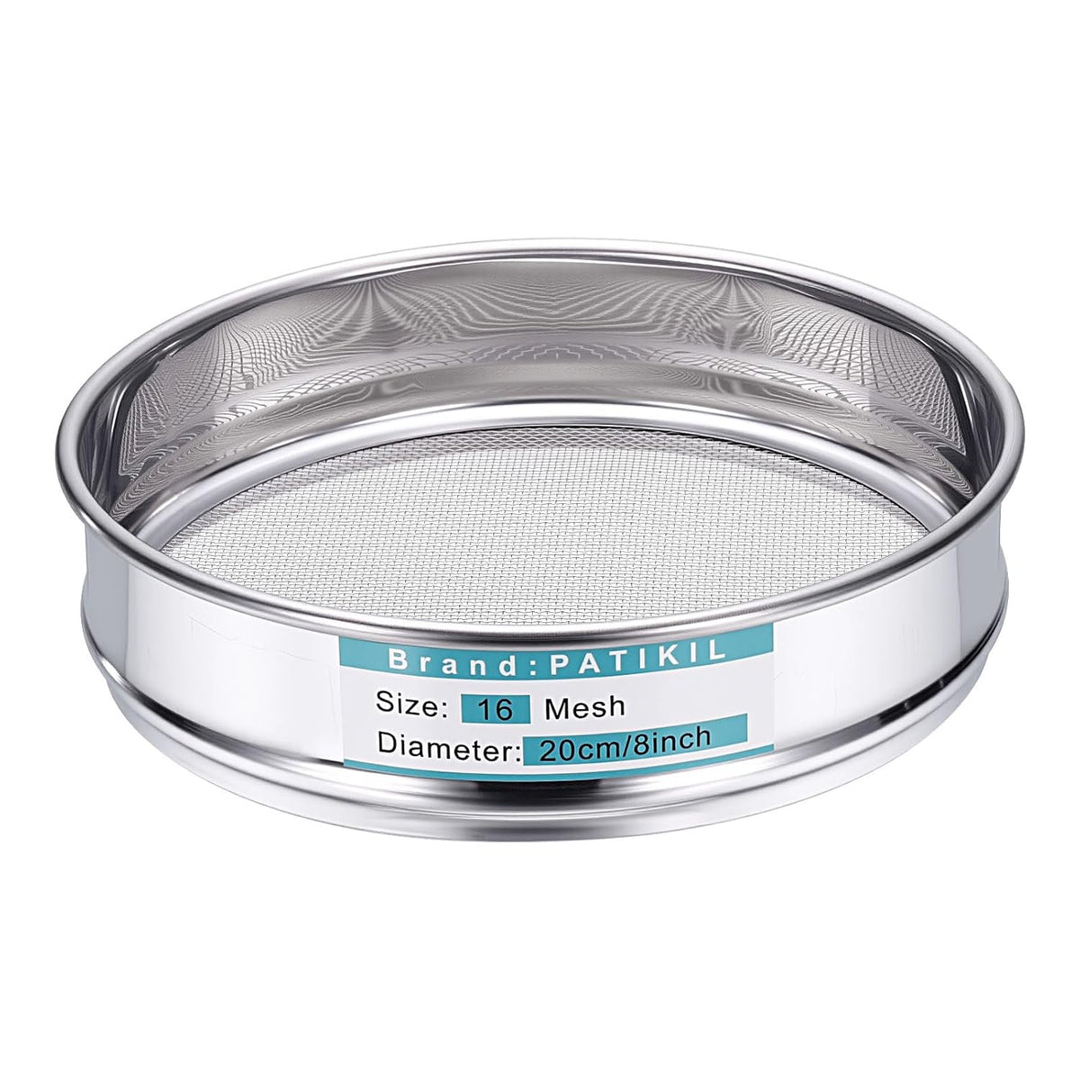 325 Mesh(0.045mm) Lab Sieve, 3.9"(10cm) Diameter Sifting Screen 304 Stainless Steel Wire Cloth Fine Mesh Sieve for Industrial Laboratory Home Soil Sifter Dry Sift Screens Hash - Colors B