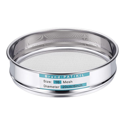 325 Mesh(0.045mm) Lab Sieve, 3.9"(10cm) Diameter Sifting Screen 304 Stainless Steel Wire Cloth Fine Mesh Sieve for Industrial Laboratory Home Soil Sifter Dry Sift Screens Hash - Colors B