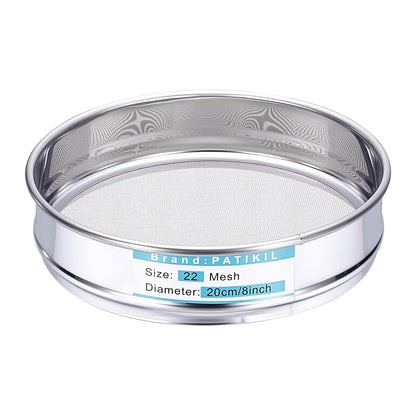 325 Mesh(0.045mm) Lab Sieve, 3.9"(10cm) Diameter Sifting Screen 304 Stainless Steel Wire Cloth Fine Mesh Sieve for Industrial Laboratory Home Soil Sifter Dry Sift Screens Hash - Colors B