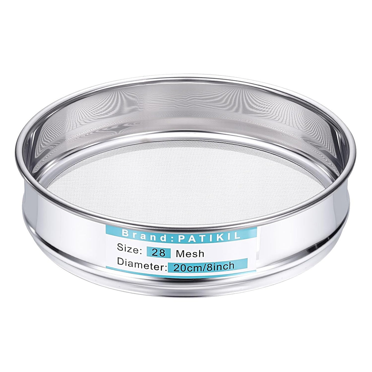 325 Mesh(0.045mm) Lab Sieve, 3.9"(10cm) Diameter Sifting Screen 304 Stainless Steel Wire Cloth Fine Mesh Sieve for Industrial Laboratory Home Soil Sifter Dry Sift Screens Hash - Colors B