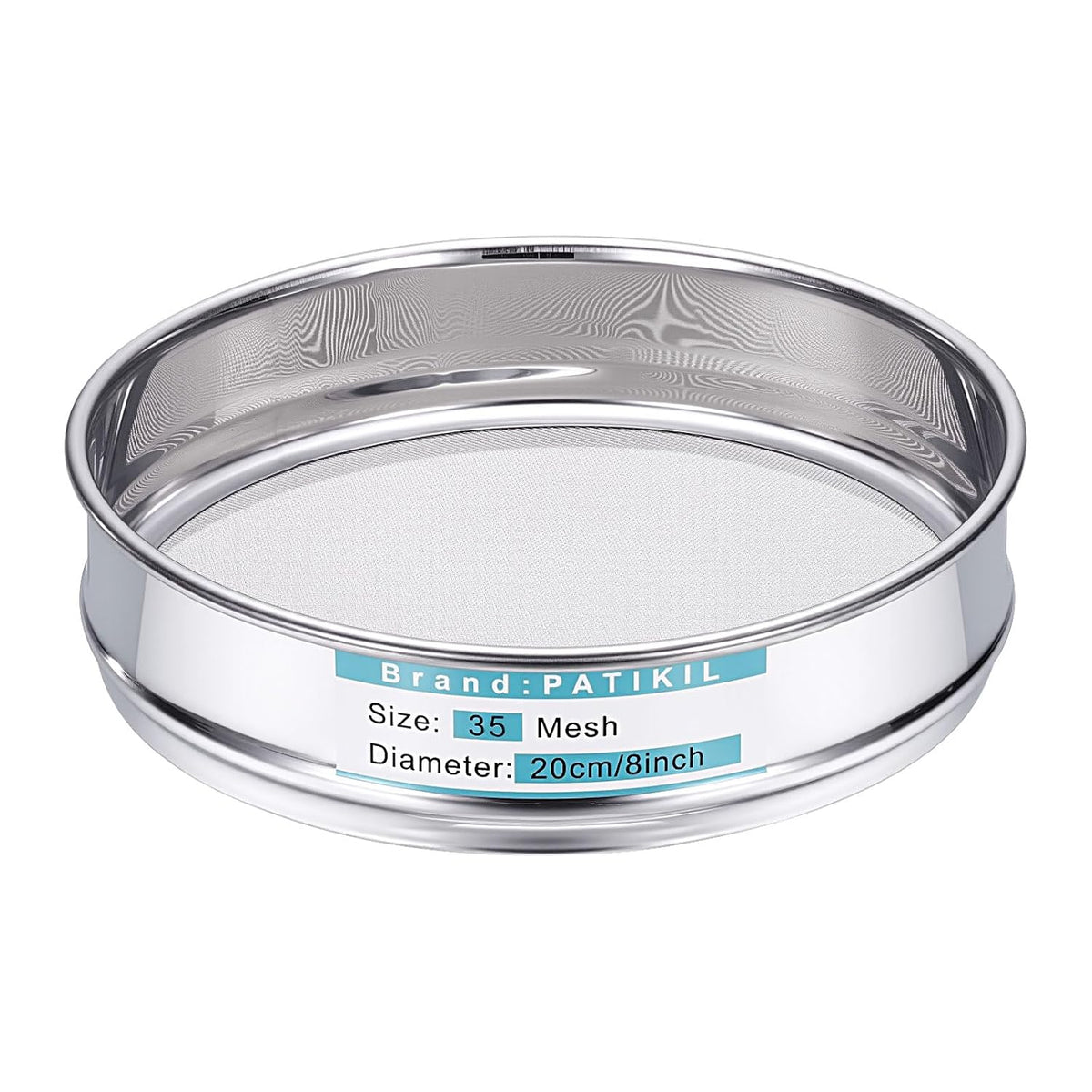 325 Mesh(0.045mm) Lab Sieve, 3.9"(10cm) Diameter Sifting Screen 304 Stainless Steel Wire Cloth Fine Mesh Sieve for Industrial Laboratory Home Soil Sifter Dry Sift Screens Hash - Colors B