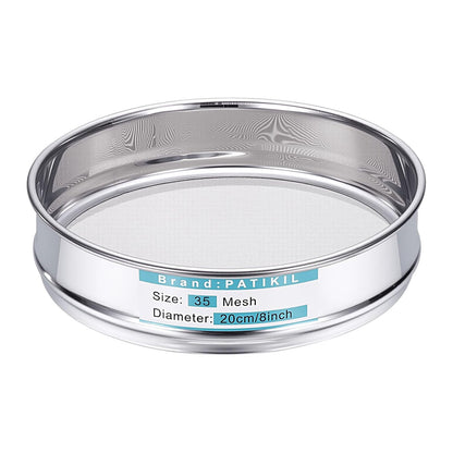 325 Mesh(0.045mm) Lab Sieve, 3.9"(10cm) Diameter Sifting Screen 304 Stainless Steel Wire Cloth Fine Mesh Sieve for Industrial Laboratory Home Soil Sifter Dry Sift Screens Hash - Colors B