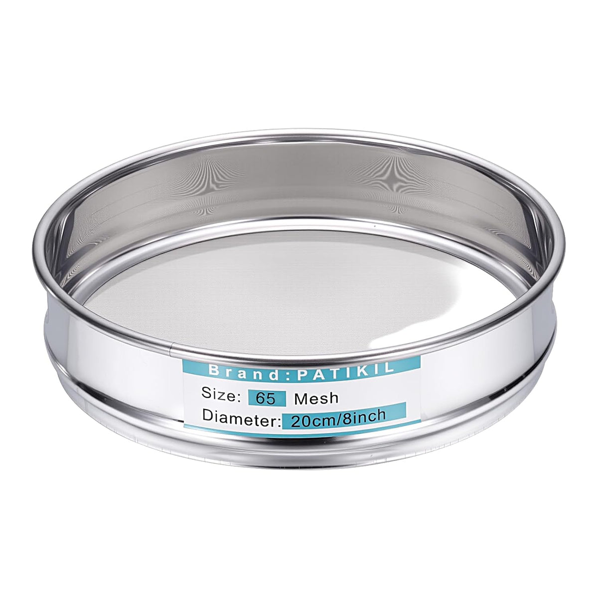 325 Mesh(0.045mm) Lab Sieve, 3.9"(10cm) Diameter Sifting Screen 304 Stainless Steel Wire Cloth Fine Mesh Sieve for Industrial Laboratory Home Soil Sifter Dry Sift Screens Hash - Colors B
