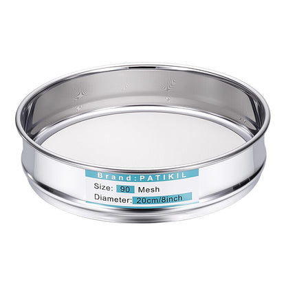 325 Mesh(0.045mm) Lab Sieve, 3.9"(10cm) Diameter Sifting Screen 304 Stainless Steel Wire Cloth Fine Mesh Sieve for Industrial Laboratory Home Soil Sifter Dry Sift Screens Hash - Colors B