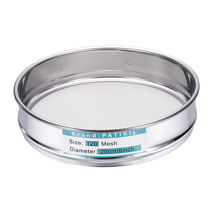 325 Mesh(0.045mm) Lab Sieve, 3.9"(10cm) Diameter Sifting Screen 304 Stainless Steel Wire Cloth Fine Mesh Sieve for Industrial Laboratory Home Soil Sifter Dry Sift Screens Hash - Colors B