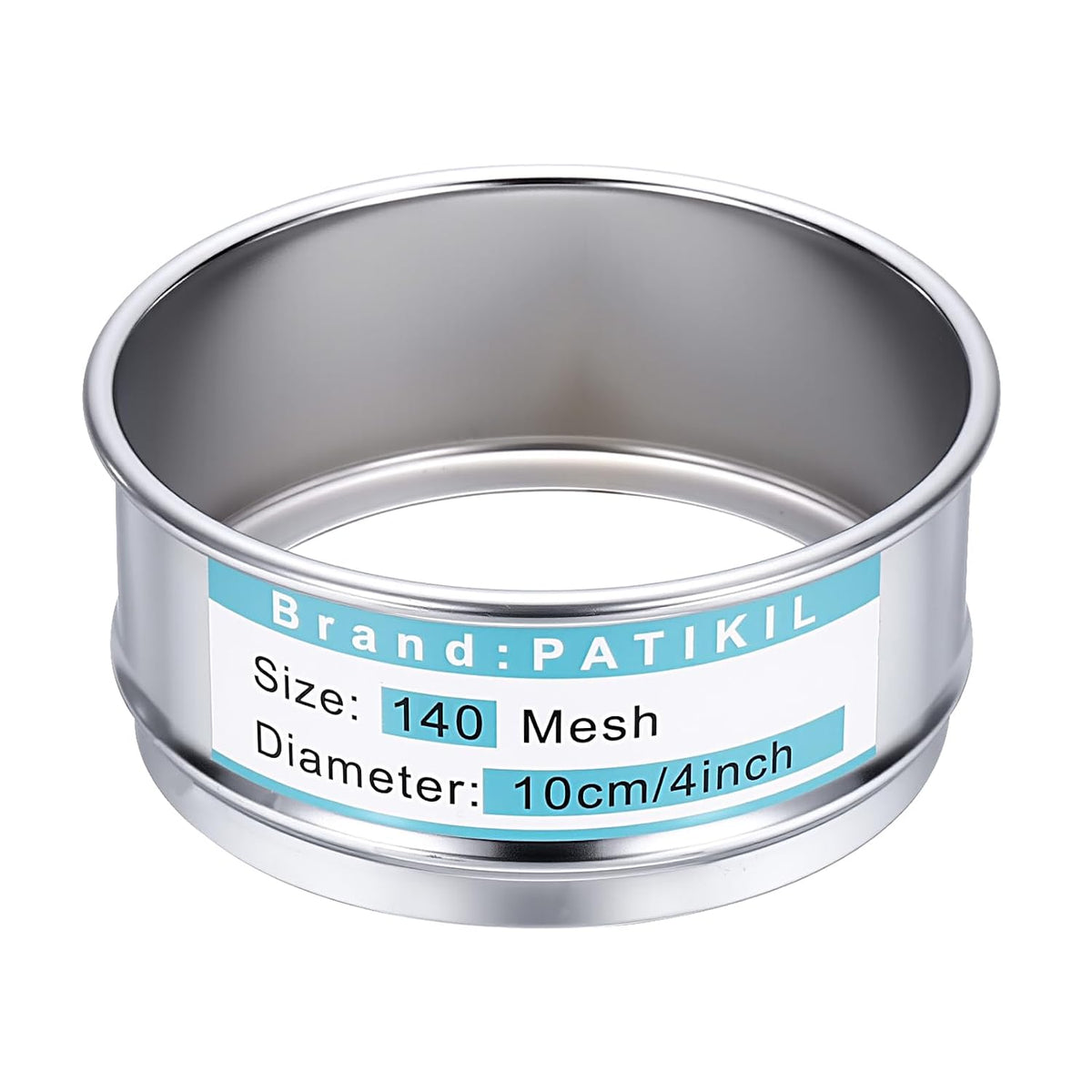 325 Mesh(0.045mm) Lab Sieve, 3.9"(10cm) Diameter Sifting Screen 304 Stainless Steel Wire Cloth Fine Mesh Sieve for Industrial Laboratory Home Soil Sifter Dry Sift Screens Hash - Colors B