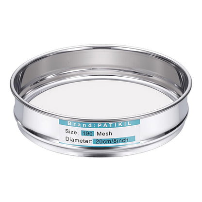 325 Mesh(0.045mm) Lab Sieve, 3.9"(10cm) Diameter Sifting Screen 304 Stainless Steel Wire Cloth Fine Mesh Sieve for Industrial Laboratory Home Soil Sifter Dry Sift Screens Hash - Colors B