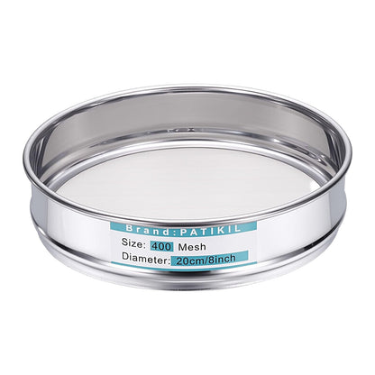 325 Mesh(0.045mm) Lab Sieve, 3.9"(10cm) Diameter Sifting Screen 304 Stainless Steel Wire Cloth Fine Mesh Sieve for Industrial Laboratory Home Soil Sifter Dry Sift Screens Hash - Colors B