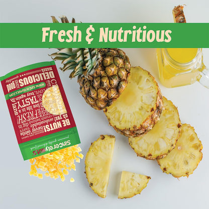 Diced Pineapple (1 LB)-The Perfect Healthy Snack - Vegan, Gluten-Free and Kosher Superfood - Dried Fruit for Yogurts, Trail Mix, and More-Tasty Cooking Staple for Your Favorite Dishes