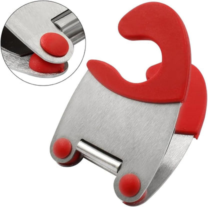 1 Pack Stainless Steel Pot Side Clamp, Hot Spoon Holder, Kitchenware Support Rack, Convenient Kitchen Cooking Organization Tool