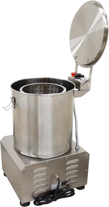 Electric Salad Dryer Commercial Salad Spinner(6KG) Vegetable Fruit Dryer Stainless Steel for Resturant 110V 750W