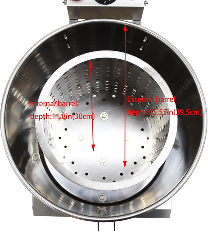 Electric Salad Dryer Commercial Salad Spinner(6KG) Vegetable Fruit Dryer Stainless Steel for Resturant 110V 750W