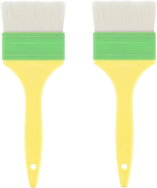2-Pack Pastry Brush, Wool Basting Baking BBQ Oil Brush for Cooking/Barbecue/Kitchen [3"]
