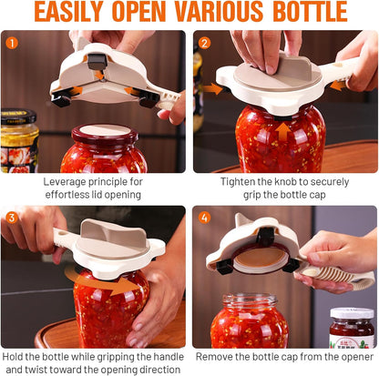 Multifunctional Retractable Bottle Opener, Jar Opener Bottle Opener