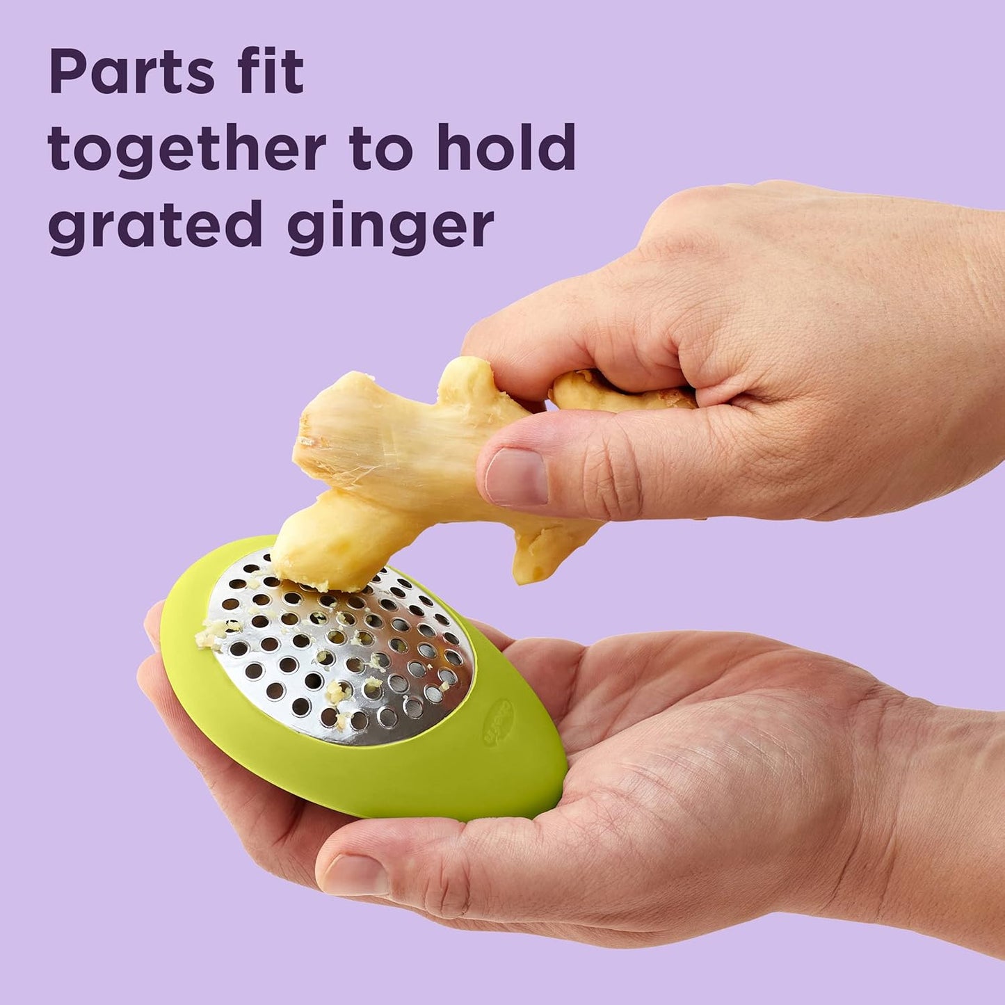 Peel 'n Grate Ginger Peeler and Grater,Green